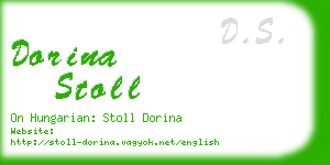 dorina stoll business card